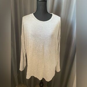 245. Jockey Women’s Long Sleeve Tee, Heathered Grey, XL, Good condition